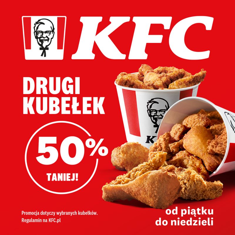 KFC - Drugi Kubełek 50% Taniej powrócił!