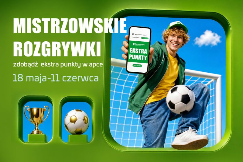 Rozegraj naszą wersję turnieju MISTRZOWSKIE ROZGRYWKI i zgarnij nawet 500 punktów nagrody. PH Zakopianka