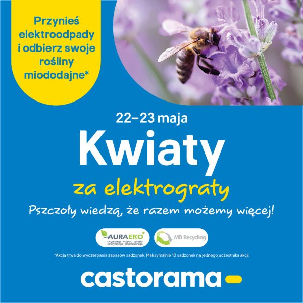 „Kwiaty za elektrograty” znów w maju! Castorama Zakopianka