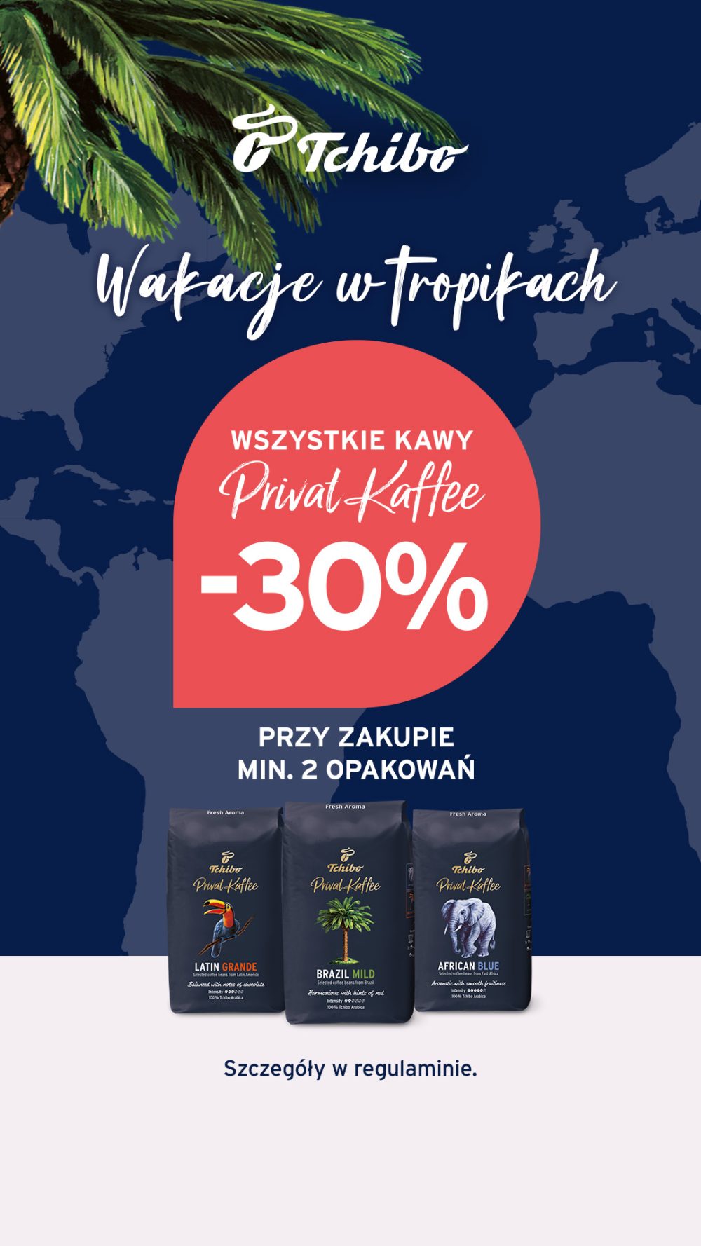 Wakacje w tropikach - promocja w salonie Tchibo