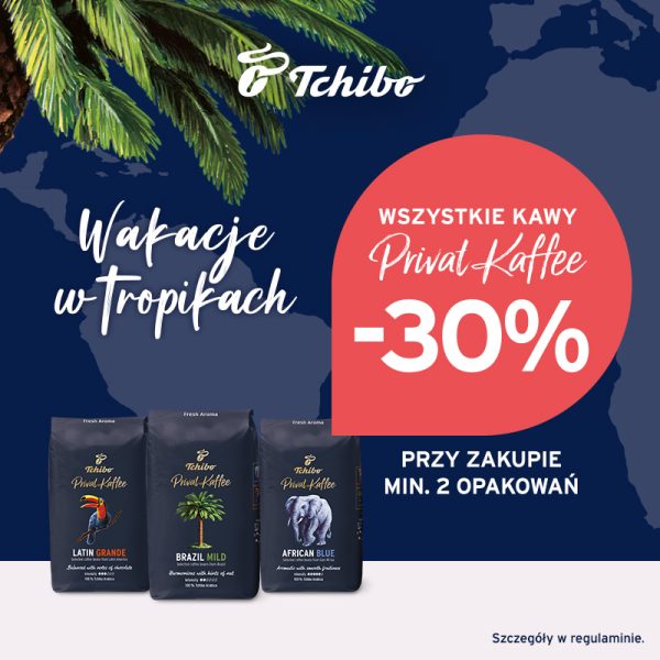 Wakacje w tropikach - promocja w salonie Tchibo