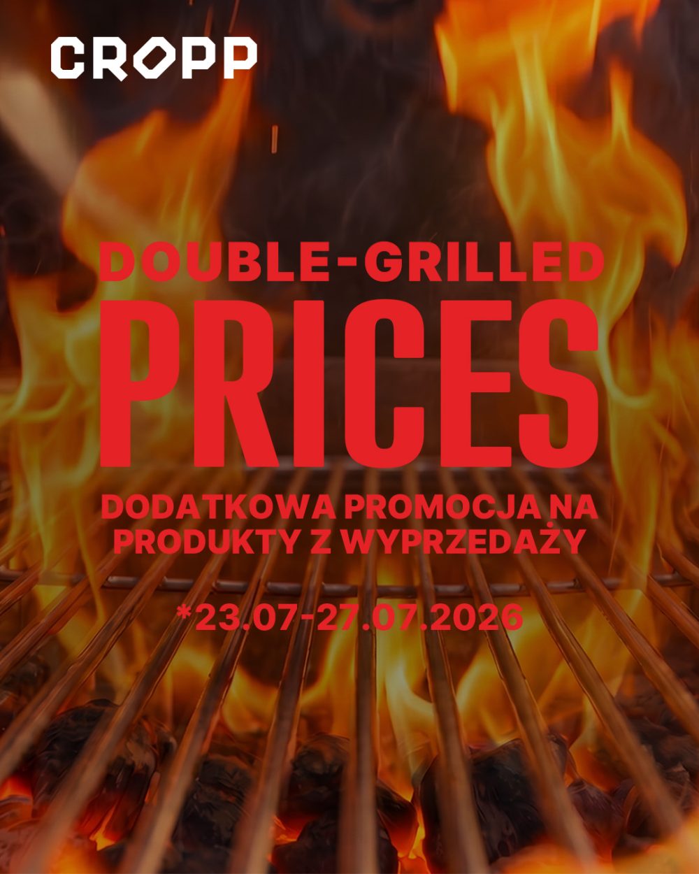 Grillujemy ceny podwójnie! Wyprzedaż w Cropp. PH Zakopianka